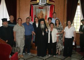 The Community Council with H.B. Patriarch of Jerusalem Theophilos III.