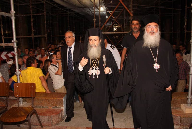 H.B. with the Patriarchical Representative Archbishop Theophylactos.