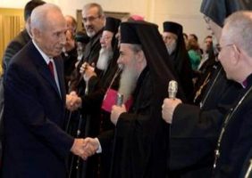 President Peres with the Heads of Christian Churches