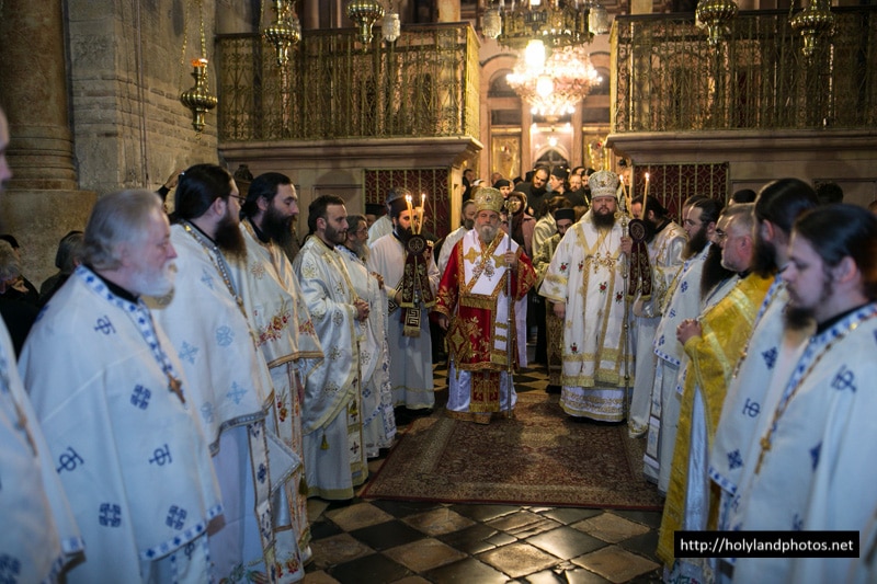 The divine Liturgy at the Holy Sepulchre