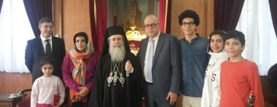 His Beatitude and the Minister of Public Works of Jordan