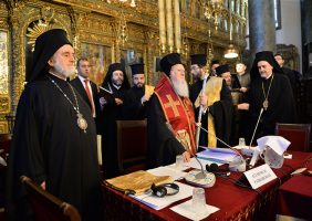 His All-Holiness the Ecumenical Patriarch on the second day of the Synaxis