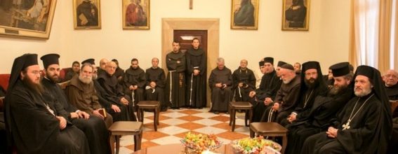 The Hagiotaphite Brotherhood visits the Franciscans