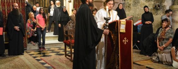 Nocturnal divine Liturgy at the Holy Sepulcher