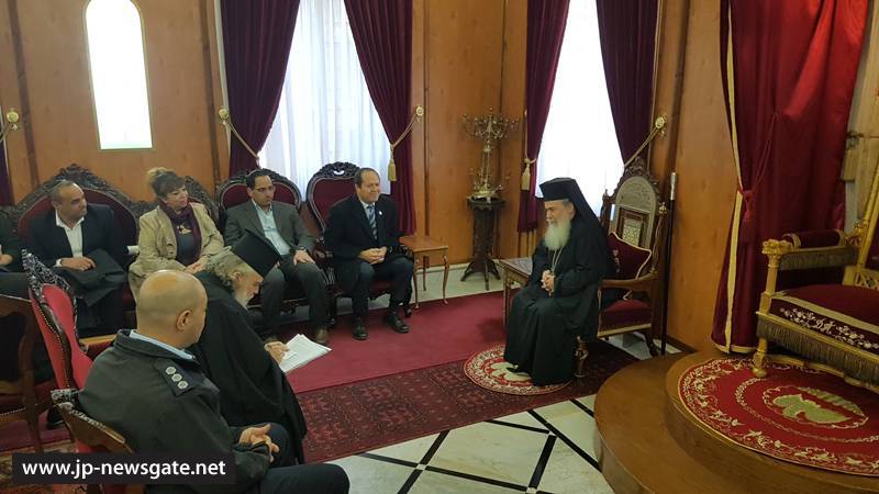 Visit of the Mayor of Jerusalem at the Patriarchate